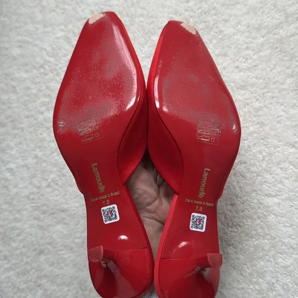 Larroude Amal Satin Mule - Picture 9 of 10